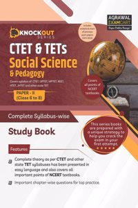 Examcart Knock Out Series CTET & TETs Paper 2 (Class 6 to 8) Social Science & Pedagogy Textbook For 2024 Exam in English