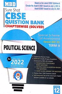 MBD Sure Shot CBSE Class 12 Political Science Chapterwise Question Bank Term 2 Session 2022 [Paperback] Team of Editors [Paperback] Team of Editors [Paperback] Team of Editors