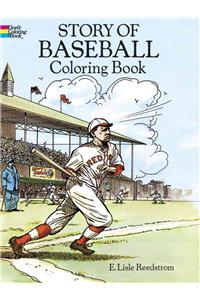 Story of Baseball Coloring Book