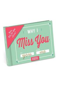 Knock Knock Why I Miss You Book Fill in the Love Fill-in-the-Blank Book & Gift Journal