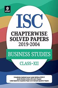 ISC Chapterwise Solved Papers Business Studies Class 12 for 2021 Exam