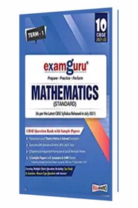 Examguru Mathematics (Standard) Question Bank with Sample Papers Term 1 and Term 2 (As per the Latest CBSE Syllabus Released in July 2021) Class 10
