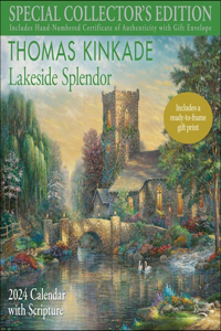 Thomas Kinkade Special Collector's Edition with Scripture 2024 Deluxe Wall Calen