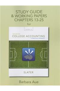 Study Guide & Working Papers for College Accounting