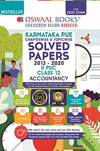 Oswaal Karnataka PUE Solved Papers II PUC AccountancyBook Chapterwise & Topicwise (For 2022 Exam)
