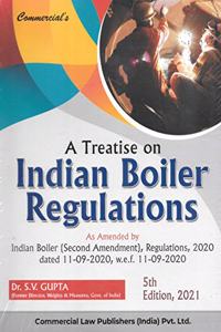 Commercial's A Treatise On Indian Boiler Regulations - 5/Edition, 2021