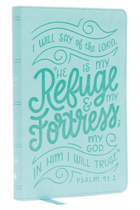 Nkjv, Thinline Youth Edition Bible, Verse Art Cover Collection, Turquoise Leathersoft, Red Letter, Comfort Print