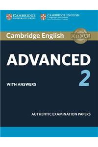 Cambridge English Advanced 2 Student's Book with Answers