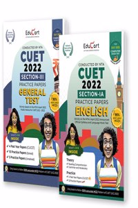 Educart NTA CUET General Test & English Practice Papers Set of 2 Books for July 2022 Exam (Strictly based on the Latest Official CUET-UG Mock Test 2022)