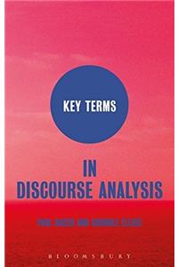 Key Terms in Discourse Analysis