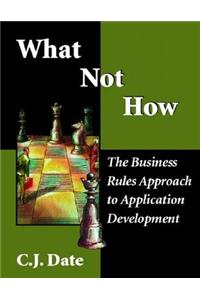 What Not How: Business Rules Approach to Application Development