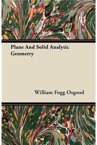 Plane And Solid Analytic Geometry