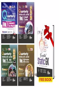 YEARLY Vaarshikank Combo (set of 5 Books) Quarterly/ Traimasik Current Affairs Magazines April 2023 - March 2024 with Free Static GK for Competitive Exams | General Knowledge with PYQs | UPSC, SSC