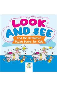 Look and See Find the Difference Puzzle Books for Kids