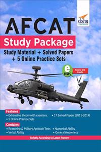 AFCAT Study Package - Study Material + Solved Papers + 5 Online Practice Sets