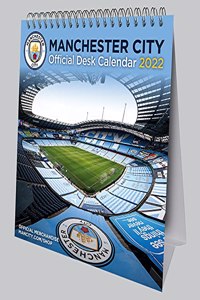 Official Manchester City Football Club 2022 Desk Calendar - Month To View Desk Calendar (The Official Manchester City Desk Calendar)