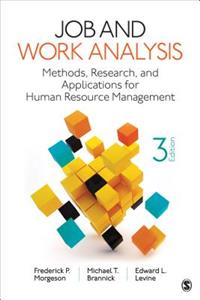 Job and Work Analysis: Methods, Research, and Applications for Human Resource Management