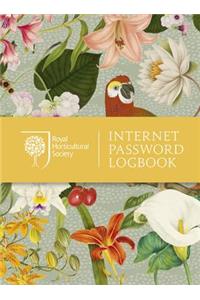 Royal Horticultural Society Internet Password Logbook