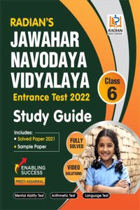 Jawahar Navodaya Vidyalaya Book for Class 6 Entrance Exam 2022 from the House of RS Aggarwal (English Medium)