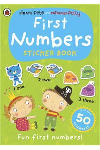 First Numbers: A Pirate Pete and Princess Polly sticker activity book