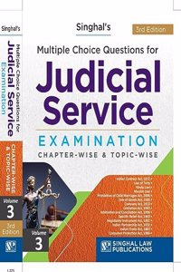 Volume 3 Multiple Choise Questions for Judicial Service Examination Chapter-Wise & Topic-Wise 3rd Edition 2023