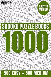 1000 Sudoku Puzzles 500 Easy & 500 Medium