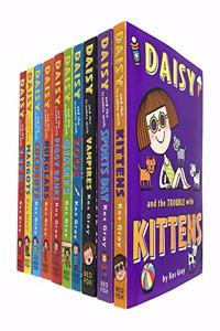 Daisy and The Trouble Collection 10 Books Set by Kes Gray (Daisy and The Trouble with Kittens, Sports Day, Vampires, Zoos, Giants, Piggy Banks & More)