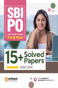 Arihant SBI PO Pre and Main 15+ Solved Papers 2022-2014