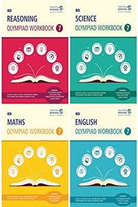 SBB Reasoning, Maths, Science and English Olympiad Workbook Combo - Class 7