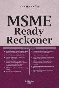 Taxmannâ€™s MSME Ready Reckoner - Handy reference book providing comprehensive analysis in an easy-to-read FAQ format along with illustrations, case studies, etc. for the professionals & MSME sector