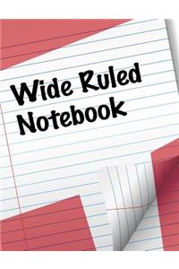 Wide Ruled Notebook