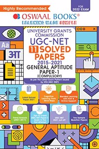 Oswaal UGC-NET 11 Solved Papers 2015-2021 General Aptitude Paper-1 (For 2022 Exam)