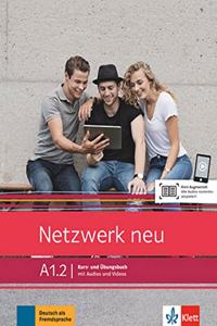 Netzwerk neu in Teilbanden: Kurs- und Ubungsbuch A1.2 mit Audios und Videos
