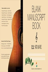 Music manuscript Book- 12 stave: 100 pages