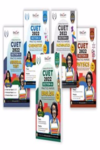 Educart NTA CUET Physics, Chemistry, Mathematics, General Test & English Practice Papers Set of 5 Books for July 2022 Exam (Strictly based on the Latest Official CUET-UG Mock Test 2022)