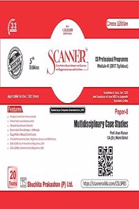 Scanner for Multidisciplinary Case Studies (Paper 8 | Module |||) â€“ Containing Questions of last 20 Exams | New Syllabus | CS Professional Module 3 | Dec. 2023 Exam