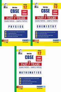 Shivdas CBSE Past 7 Years Boards Papers and Sample Papers for Class 12 Science Stream Pack of 3 Physics Chemistry Mathematics (Full Syllabus Edition)