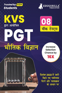 KVS PGT Physics Exam Prep Book 2023 (Subject Specific): Post Graduate Teacher (Hindi Edition) - 8 Mock Tests (Solved) with Free Access to Online Tests