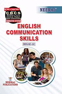 Neeraj Publication BEGAE-182 CBCS (ENGLISH COMMUNICATION SKILLS) [Paperback] IGNOU Help Book with Solved Previous Years Question Papers and Important Exam Notes neerajignoubooks.com