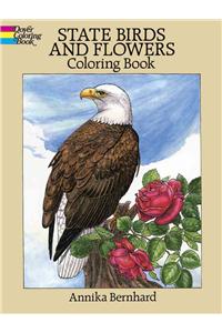 State Birds and Flowers Coloring Book