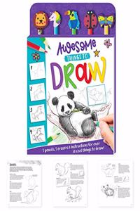 Awesome Things to Draw 5-Pencil Set