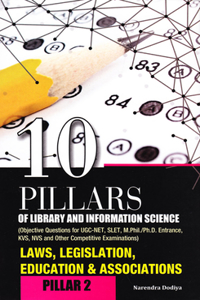 10 Pillars of Library and Information Science: Pillar-2: Laws, Legislation, Education & Associations (Objective Questions for Ugc-Net, Slet, M.Phil./Ph.D. Entrance, Kvs, Nvs and Other Competitive