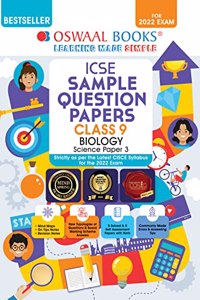 Oswaal ICSE Sample Question Papers Class 9 Biology Book (For 2022 Exam)
