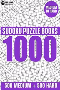 1000 Sudoku Puzzles 500 Medium & 500 Hard