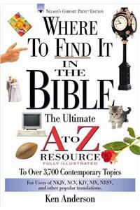 Where to Find It in the Bible