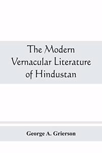 modern vernacular Literature of Hindustan