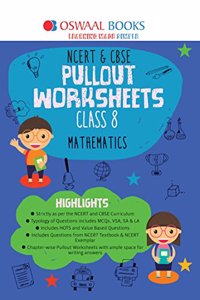 Oswaal NCERT & CBSE Pullout Worksheets Math Class 8 (For 2022 Exam)