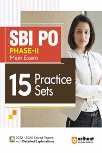 Arihant 15 Practice Sets SBI PO Phase 2 Main Exam 2023-24