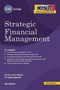 Taxmanns CRACKER for Strategic Financial Management - Covering Past Exam Questions (incl. RTPs & MTPs of ICAI) arranged Sub-topic Wise, with Trend Analysis | CA Final | New Syllabus