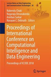 Proceedings of International Conference on Computational Intelligence and Data Engineering: Proceedings of Iccide 2018